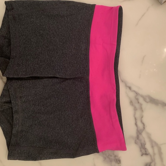 Champion Grey and Pink Reversible Spandex Shorts - Picture 2 of 8
